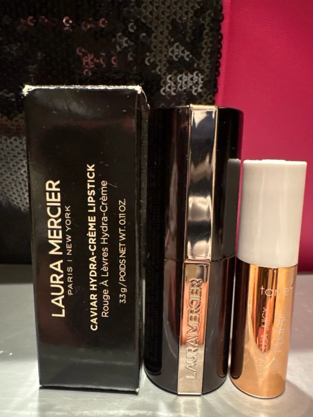 Laura Mercier Caviar Hydra-Creme Lipstick — Deep Rose Pink Case